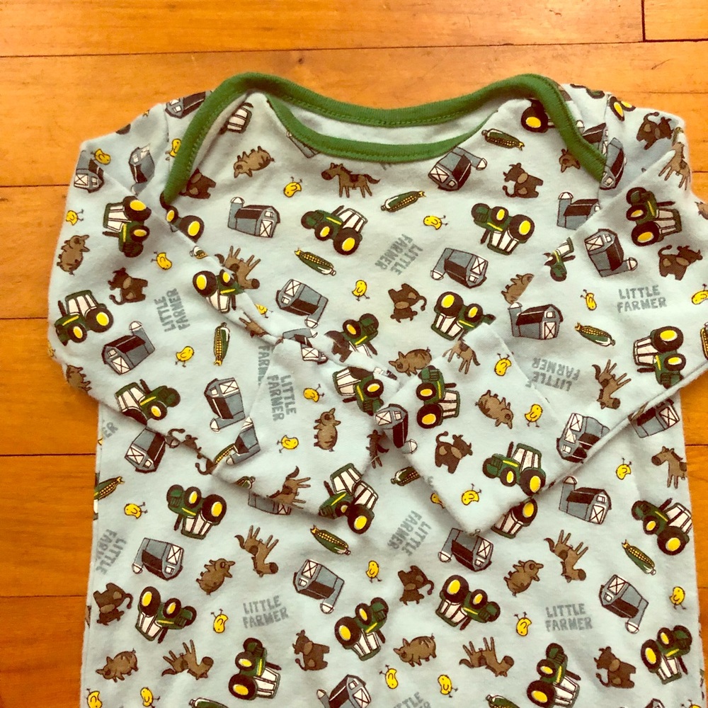 NWOT John Deere Farmer Baby Gown